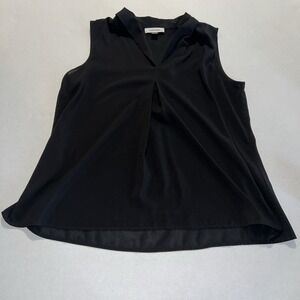 Woman's Calvin Klein Black Blouse Size Small Sleeveless